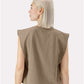 American Apparel 307GD Women's Heavyweight Cotton Garment-Dyed Muscle Tee - Back view