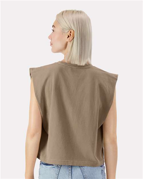 American Apparel 307GD Women's Heavyweight Cotton Garment-Dyed Muscle Tee - Back view