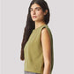 American Apparel 307GD Women's Heavyweight Cotton Garment-Dyed Muscle Tee - Side view