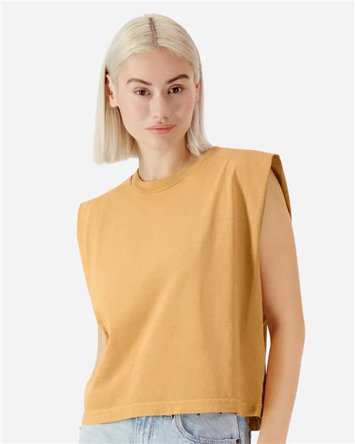 American Apparel 307GD Women's Heavyweight Cotton Garment-Dyed Muscle Tee - Side view