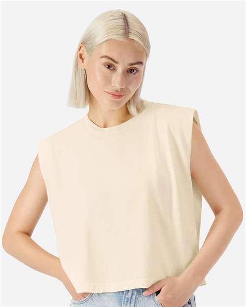 American Apparel 307GD Women's Heavyweight Cotton Garment-Dyed Muscle Tee - Front view