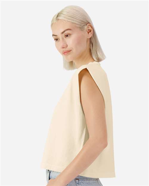 American Apparel 307GD Women's Heavyweight Cotton Garment-Dyed Muscle Tee - Side view