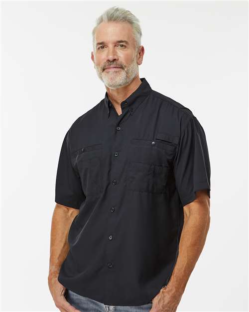 Paragon 700 Men's Hatteras Performance Short Sleeve Fishing Shirt - Front view