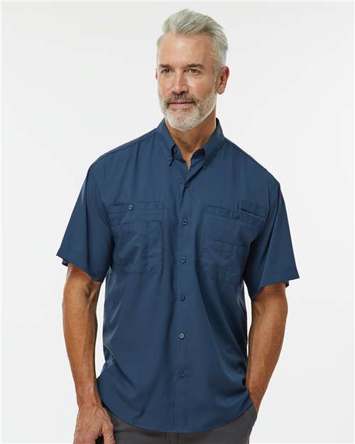 Paragon 700 Men's Hatteras Performance Short Sleeve Fishing Shirt - Front view