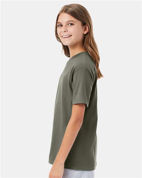Hanes 498Y Youth Perfect-T T-Shirt - Side view