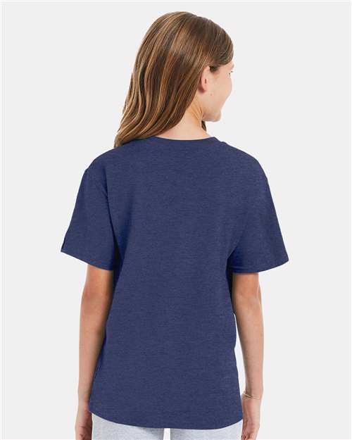 Hanes 498Y Youth Perfect-T T-Shirt - Back view