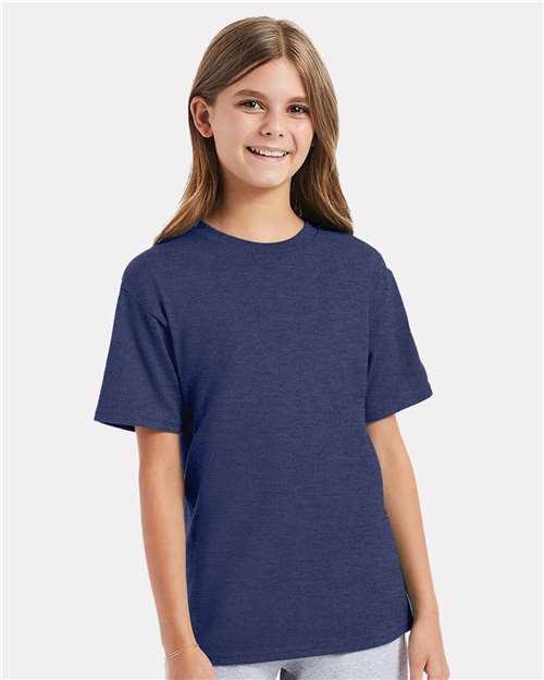 Hanes 498Y Youth Perfect-T T-Shirt - Front view