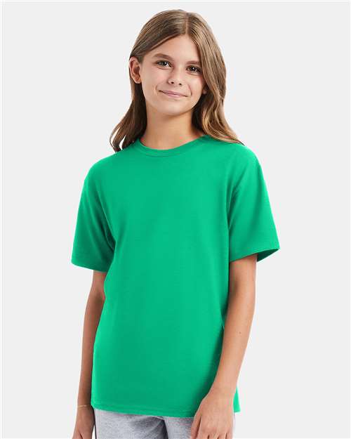Hanes 498Y Youth Perfect-T T-Shirt - Front view