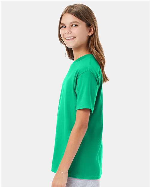 Hanes 498Y Youth Perfect-T T-Shirt - Side view