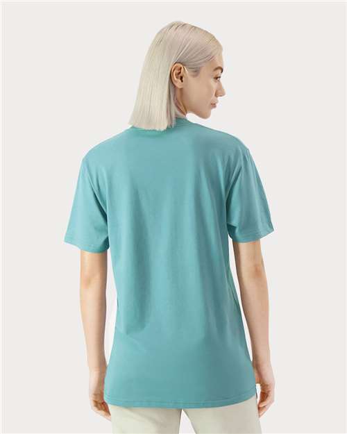 American Apparel 5389 Unisex Sueded Tee - Back view