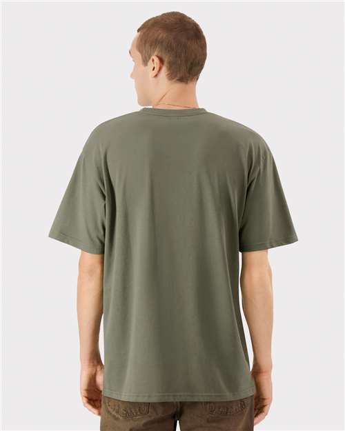 American Apparel 5389 Unisex Sueded Tee - Back view