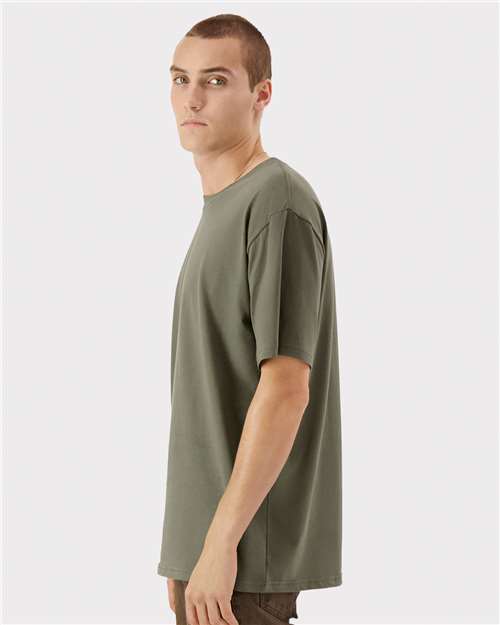 American Apparel 5389 Unisex Sueded Tee - Side view