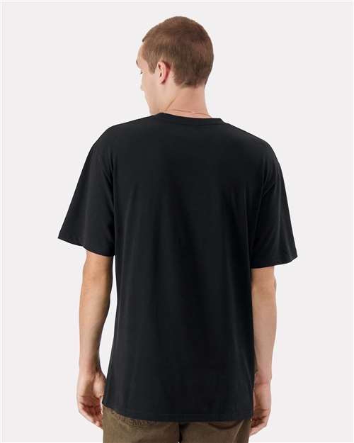 American Apparel 5389 Unisex Sueded Tee - Back view