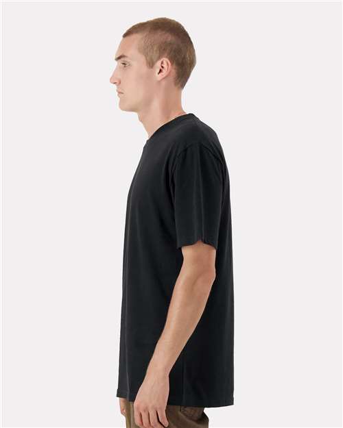 American Apparel 5389 Unisex Sueded Tee - Side view