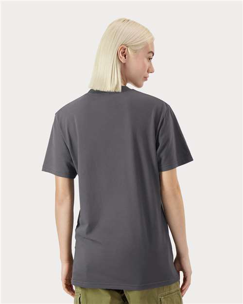 American Apparel 5389 Unisex Sueded Tee - Back view