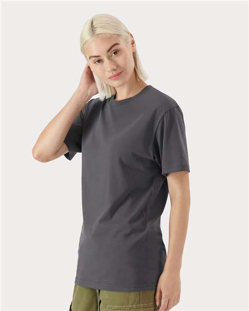 American Apparel 5389 Unisex Sueded Tee - Side view