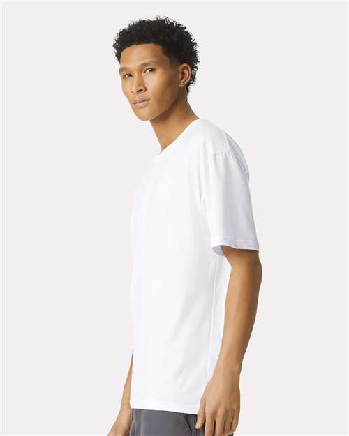 American Apparel 5389 Unisex Sueded Tee - Side view