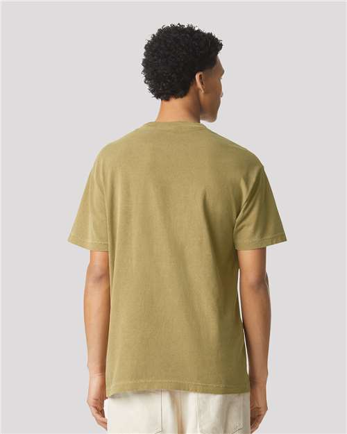 American Apparel 1301GD Unisex Heavyweight Cotton Garment-Dyed Tee - Back view