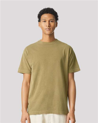 American Apparel 1301GD Unisex Heavyweight Cotton Garment-Dyed Tee - Front view