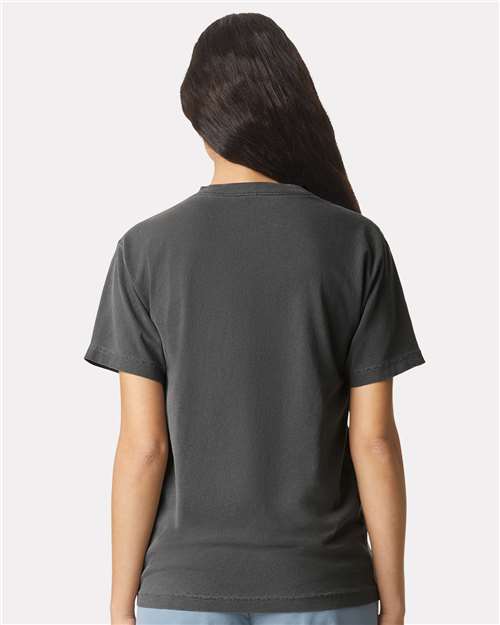 American Apparel 1301GD Unisex Heavyweight Cotton Garment-Dyed Tee - Back view