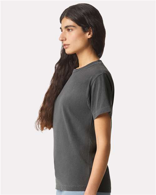 American Apparel 1301GD Unisex Heavyweight Cotton Garment-Dyed Tee - Side view