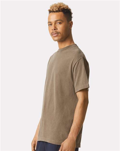 American Apparel 1301GD Unisex Heavyweight Cotton Garment-Dyed Tee - Side view