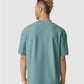American Apparel 1PQ Unisex Pique Mock Neck Tee - Back view
