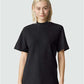 American Apparel 1PQ Unisex Pique Mock Neck Tee - Front view