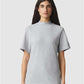 American Apparel 1PQ Unisex Pique Mock Neck Tee - Front view