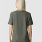 American Apparel 1PQ Unisex Pique Mock Neck Tee - Back view