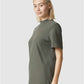 American Apparel 1PQ Unisex Pique Mock Neck Tee - Side view
