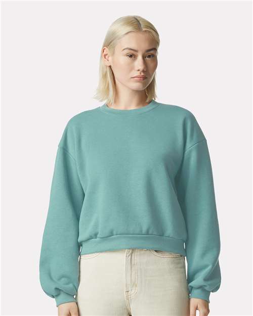 American Apparel RF494 Women's ReFlex Fleece Crewneck Sweatshirt - Front view