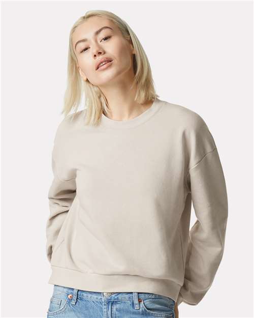 American Apparel RF494 Women's ReFlex Fleece Crewneck Sweatshirt - Front view