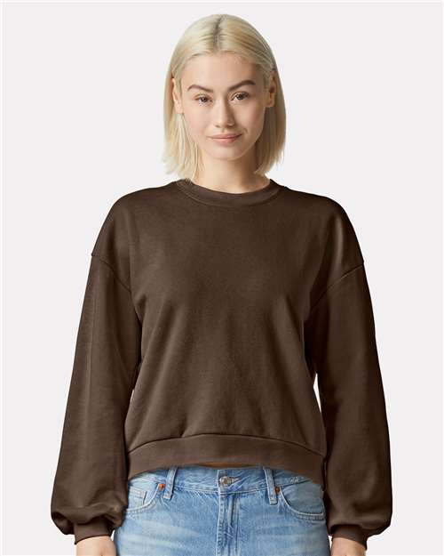 American Apparel RF494 Women's ReFlex Fleece Crewneck Sweatshirt - Front view