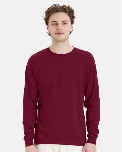 Hanes 5286 Unisex Essential-T Long Sleeve T-Shirt - Front view