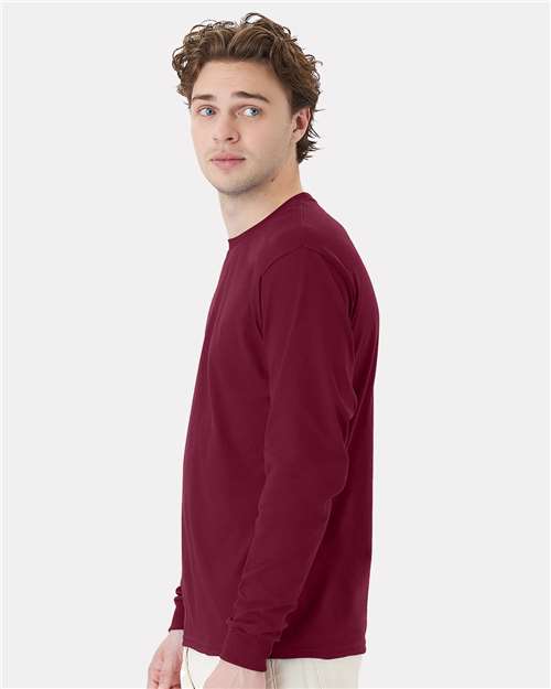 Hanes 5286 Unisex Essential-T Long Sleeve T-Shirt - Side view