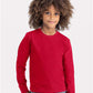 Next Level 3311 Youth Cotton Long Sleeve Tee - Front view