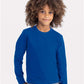 Next Level 3311 Youth Cotton Long Sleeve Tee - Front view