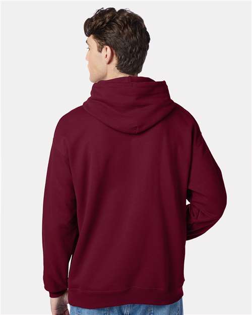 Hanes P170 Unisex EcoSmart? Hooded Sweatshirt - Back view