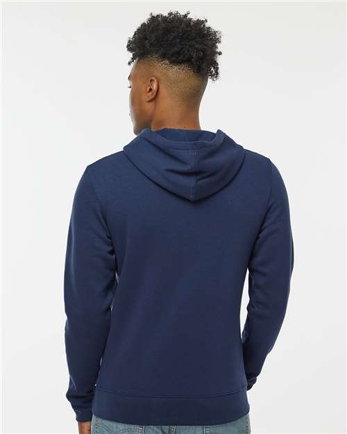J. America 8720 Unisex BTB Fleece Hooded Sweatshirt - Back view
