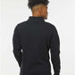 J. America 8717 Unisex Heavyweight Fleece Quarter-Zip Sweatshirt - Back view