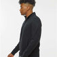 J. America 8717 Unisex Heavyweight Fleece Quarter-Zip Sweatshirt - Side view