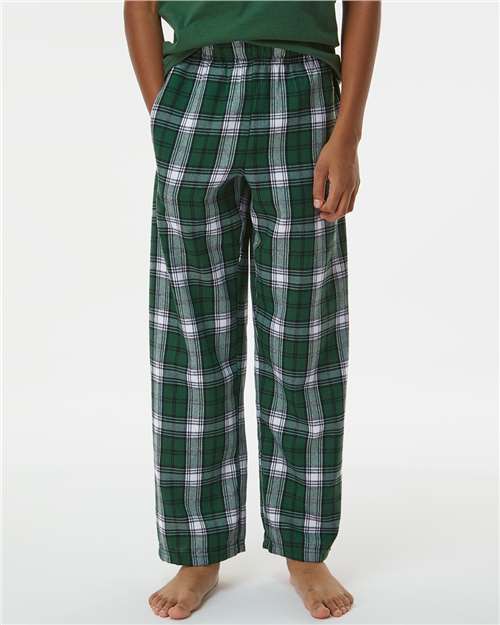 Boxercraft BY6624 Youth Flannel Pants - Front view