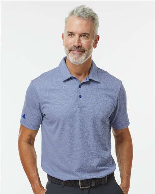 Adidas A591 Men's Space Dyed Polo - Front view