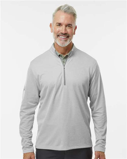 Adidas A593 Men's Space Dyed Quarter-Zip Pullover - Front view