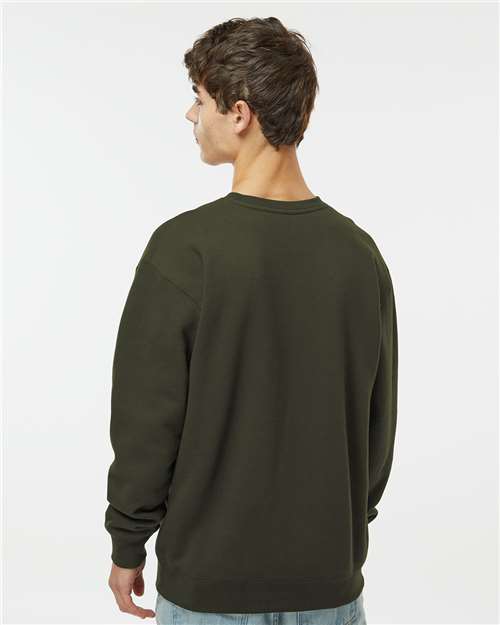Independent Trading Co. IND3000 Unisex Heavyweight Crewneck Sweatshirt - Back view