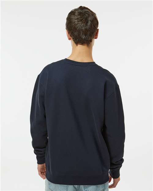 Independent Trading Co. IND3000 Unisex Heavyweight Crewneck Sweatshirt - Back view