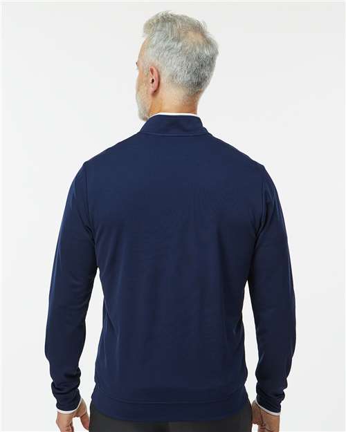 Adidas A2002 Men's Performance Lightweight Quarter-Zip Pullover - Back view