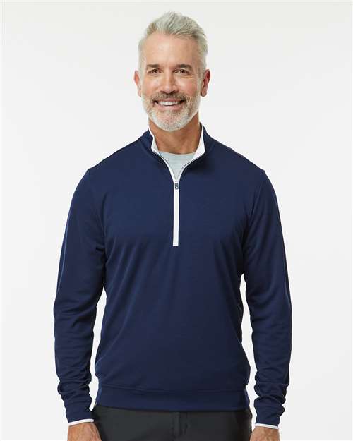 Adidas A2002 Men's Performance Lightweight Quarter-Zip Pullover - Front view