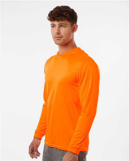Paragon 220 Unisex Bahama Performance Hooded Long Sleeve T-Shirt - Side view